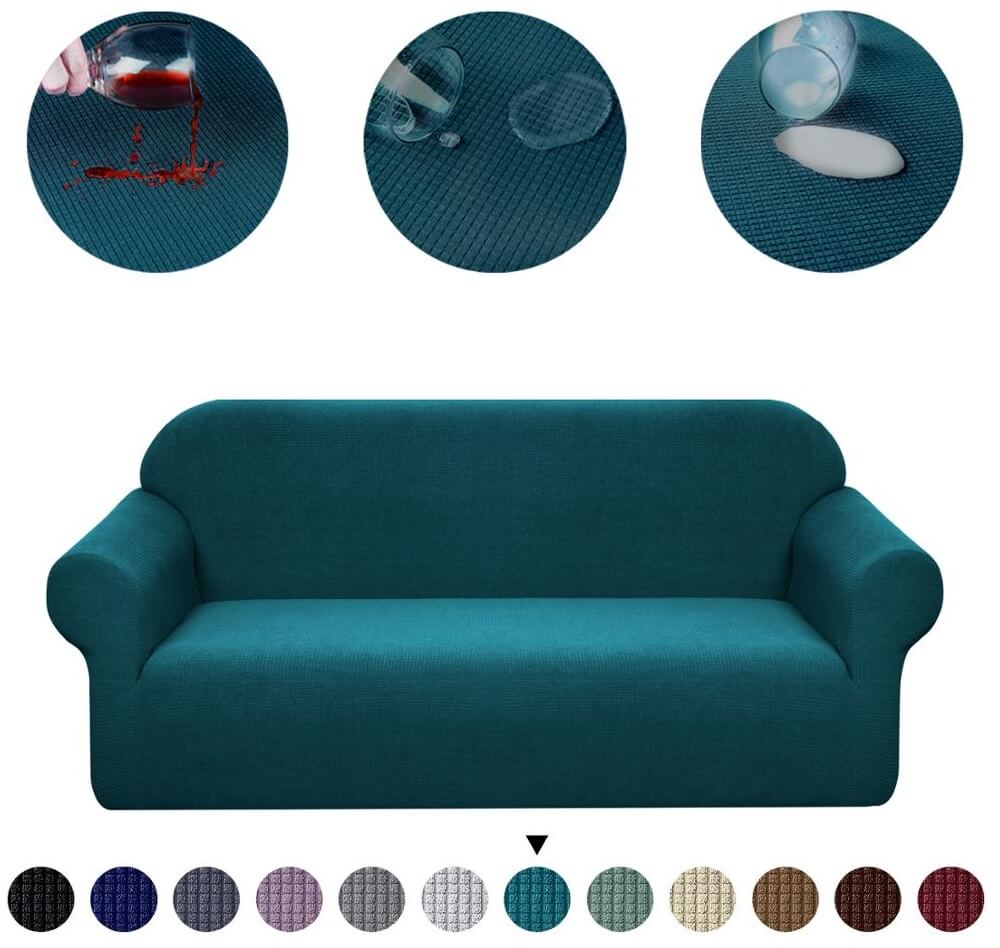Housse de Canapé Imperméable Bleu Canard